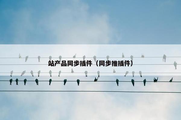 站产品同步插件（同步推插件）