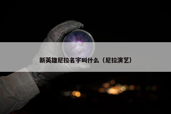 新英雄尼拉名字叫什么（尼拉演艺）