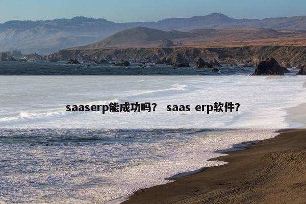 saaserp能成功吗？ saas erp软件？