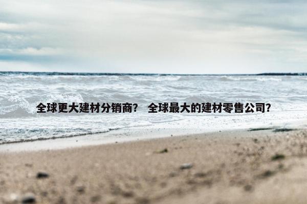 全球更大建材分销商？ 全球最大的建材零售公司？