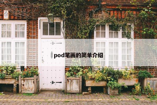 pod笔画的简单介绍