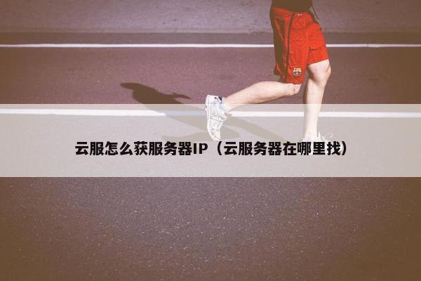 云服怎么获服务器IP（云服务器在哪里找）