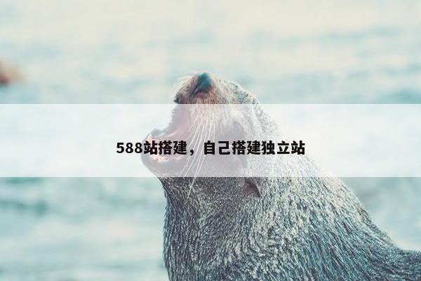 588站搭建，自己搭建独立站