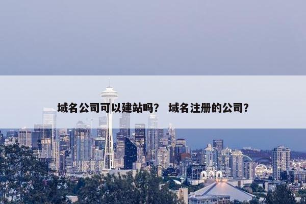 域名公司可以建站吗？ 域名注册的公司？