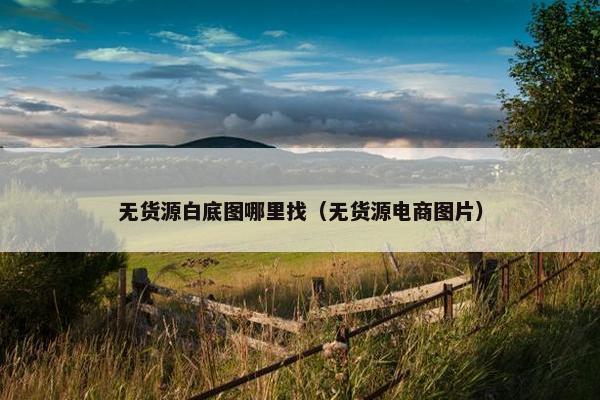 无货源白底图哪里找（无货源电商图片）