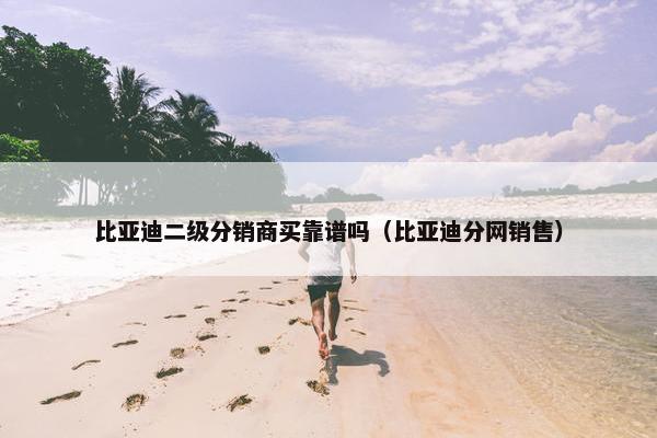 比亚迪二级分销商买靠谱吗（比亚迪分网销售）