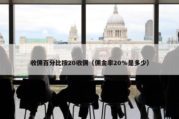 收佣百分比按20收佣（佣金率20%是多少）