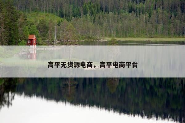 高平无货源电商，高平电商平台