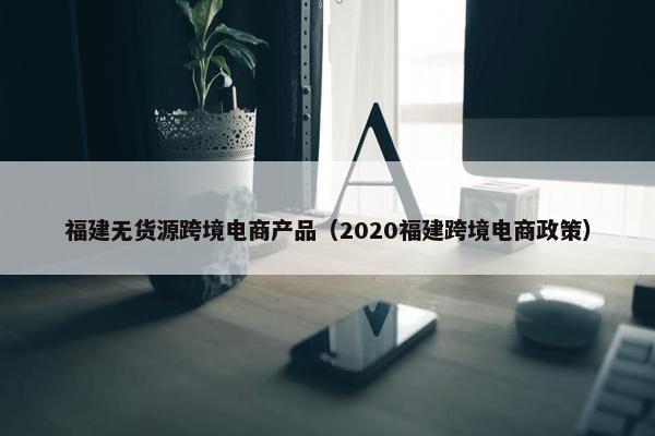 福建无货源跨境电商产品（2020福建跨境电商政策）
