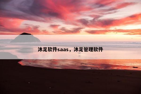 沐足软件saas，沐足管理软件