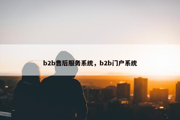b2b售后服务系统，b2b门户系统