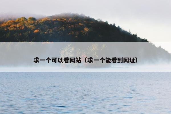 求一个可以看网站（求一个能看到网址）