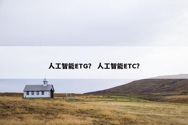 人工智能ETG？ 人工智能ETC？