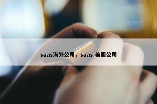 saas海外公司，saas 美国公司
