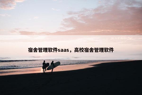 宿舍管理软件saas，高校宿舍管理软件