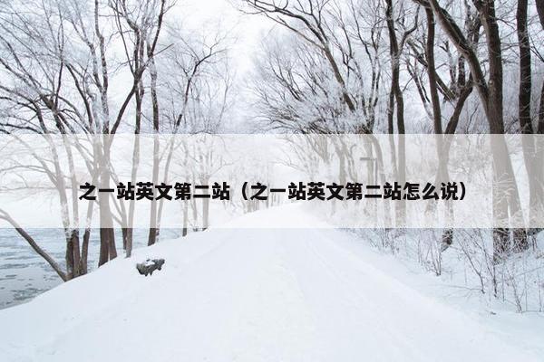 之一站英文第二站（之一站英文第二站怎么说）