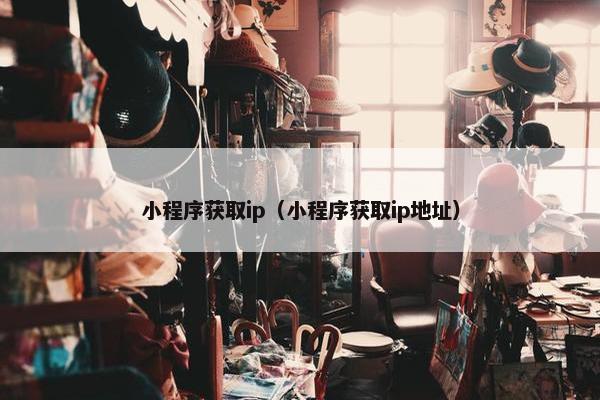 小程序获取ip（小程序获取ip地址）