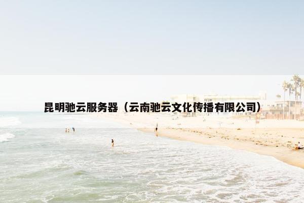 昆明驰云服务器(云南驰云文化传播有限公司)