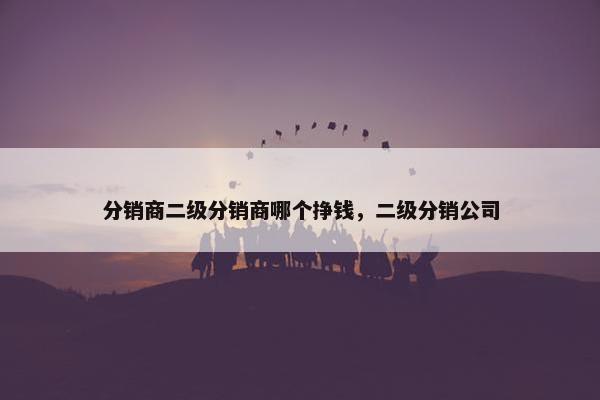 分销商二级分销商哪个挣钱，二级分销公司